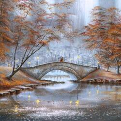 Пазл: Встреча на мосту