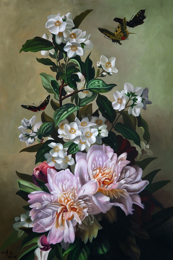 Пазл «Цветы и бабочки» из 150 элементов | Собрать онлайн пазл №26215 ...