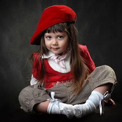 Пазл: Малышка в красной шапочке