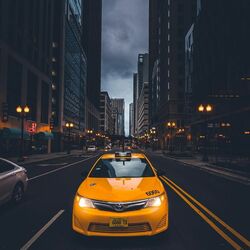 Пазл: Желтое такси