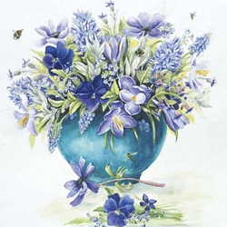 Пазл: Голубая ваза