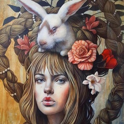 Пазл: Белый кролик Алисы