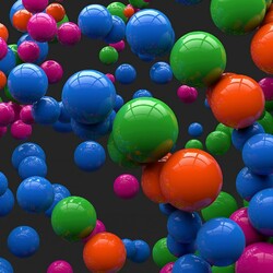 Пазл: Разноцветные шары