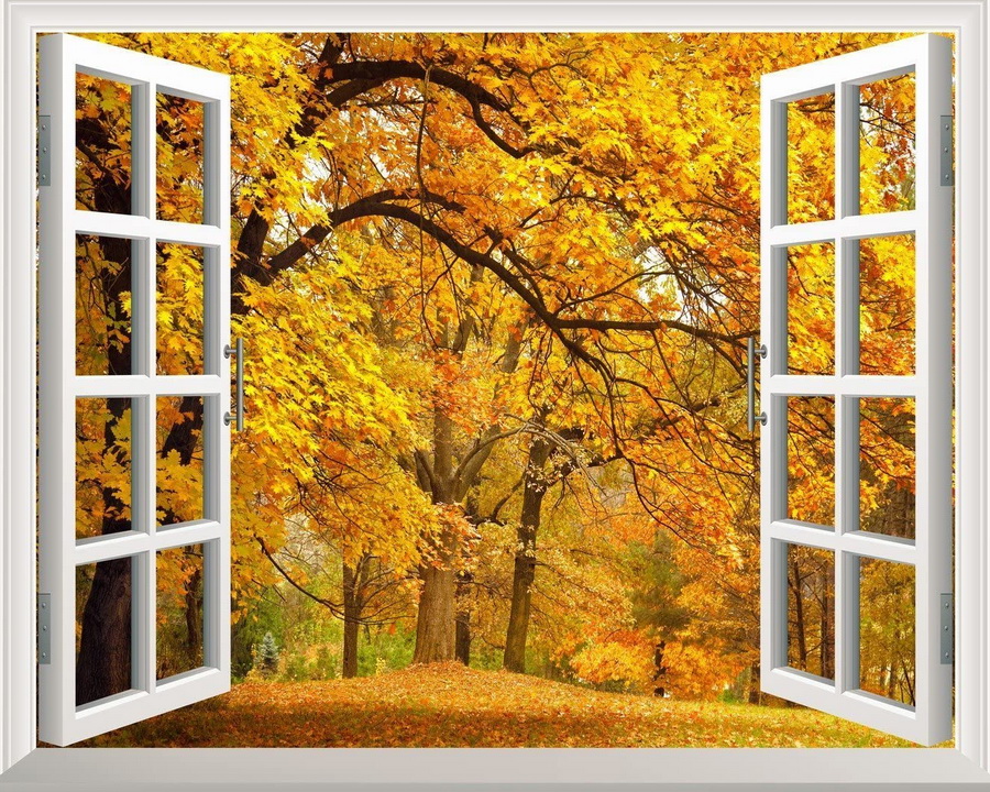 Пазл «Осень за окном» из 180 элементов | Собрать онлайн пазл №263433