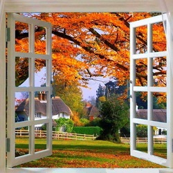 Пазл: Осень за окном
