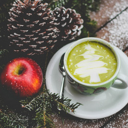 Пазл: Яблоки и кофе