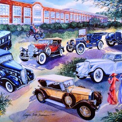 Пазл: Выставка автомобилей