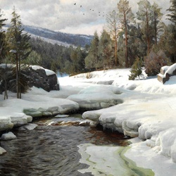 Пазл: Зимняя река