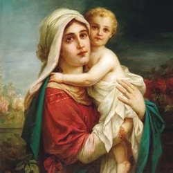 Пазл: Мадонна с младенцем