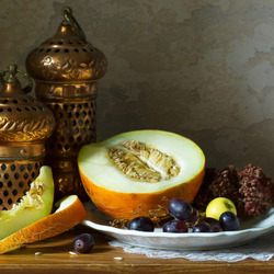 Пазл: Дыня и виноград