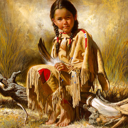 Пазл: Индейская девочка
