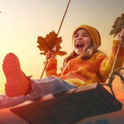 Пазл: Осенние качели