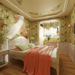 Пазл: Спальня в стиле прованс