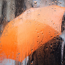 Пазл: Оранжевый зонт