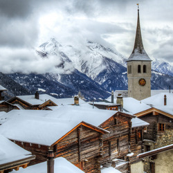 Пазл: Деревня в Альпах