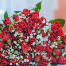 Пазл: Алые розочки