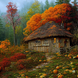 Пазл: Осень у дома