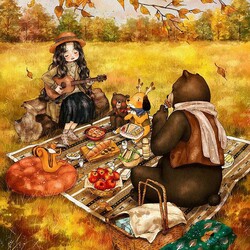 Пазл: Осенний пикник