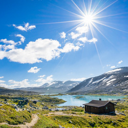 Пазл: Домик в горах