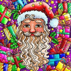 Пазл: Санта Клаус с подарками