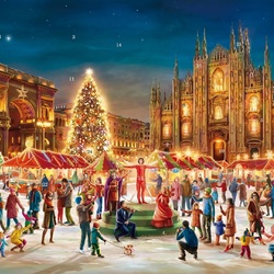 Пазл: Рождественский базар в Милане