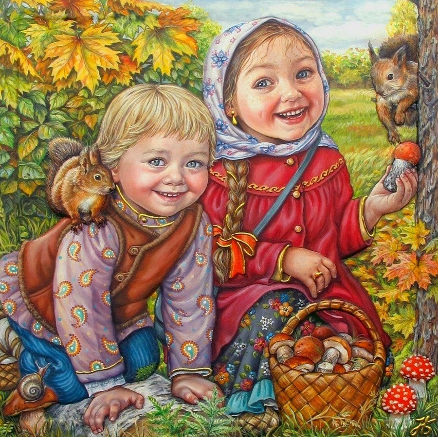 Иллюстрации Натальи Башлыковой дети