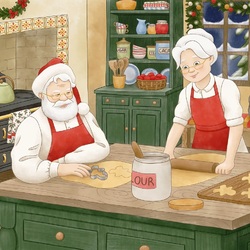 Пазл: Санта Клаус и миссис Санта Клаус