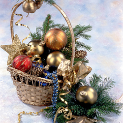 Пазл: Новогодняя корзинка