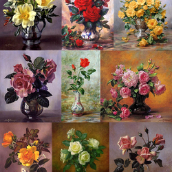 Пазл: Розы в творчестве Альберта Вильямса