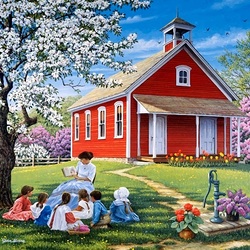 Пазл: Урок на природе