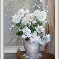 Пазл: Белые розы