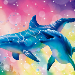 Пазл: Дельфины