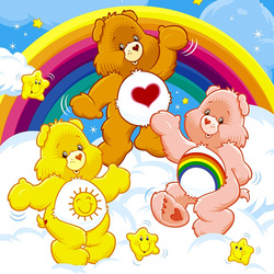 Пазл: Мишки на облаке