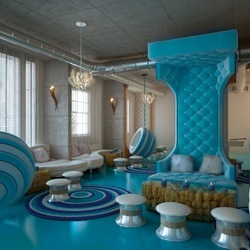 Пазл: Голубая гостиная