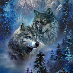 Пазл: Волки 