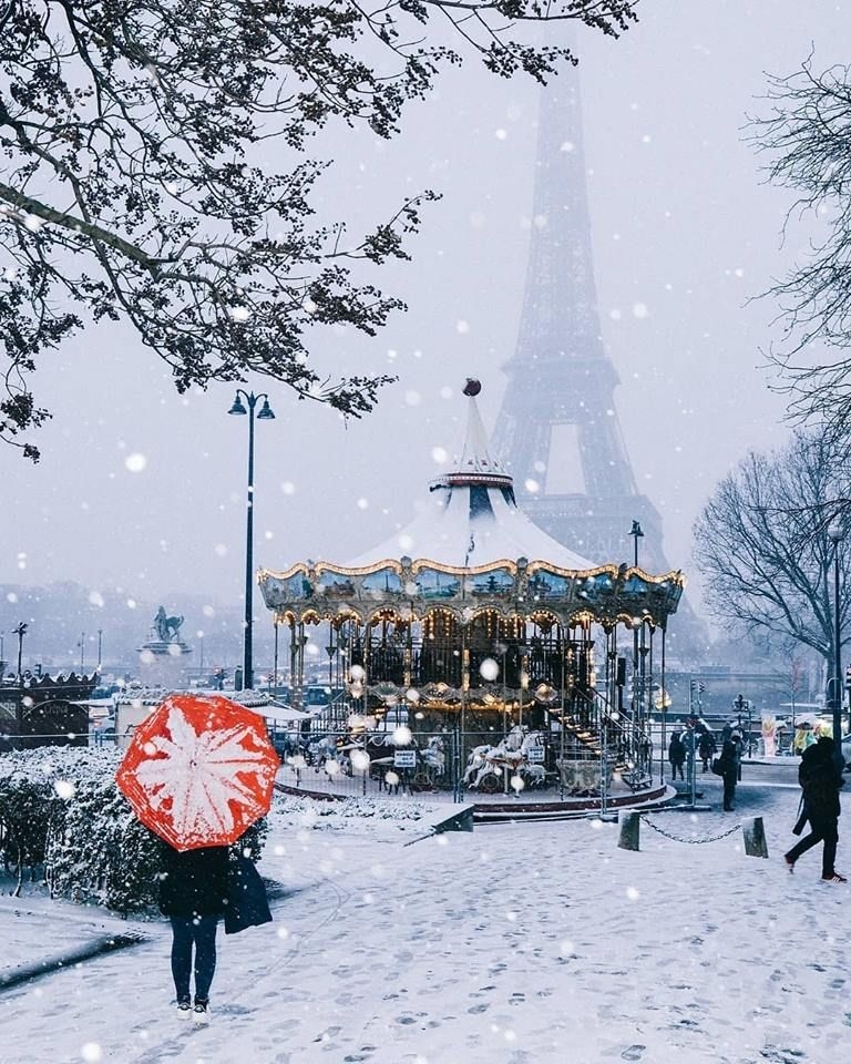 В париже зимой мои