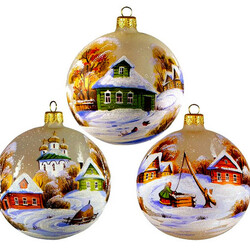 Пазл: Новогодние шары 