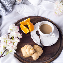 Пазл: Круассан и кофе