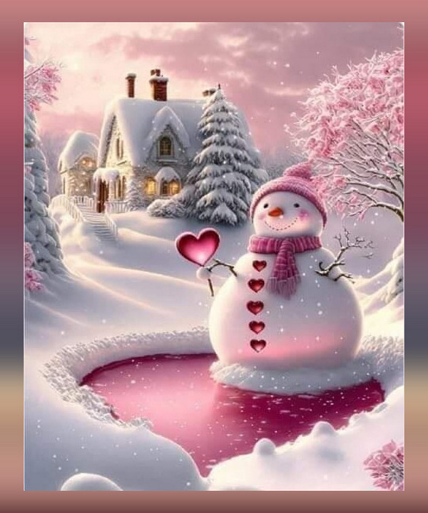 Пазл «Снеговичок с сердечком» из 120 элементов | Собрать онлайн пазл ...