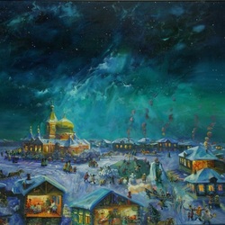 Пазл: Рождественская ночь в атаманском хуторе