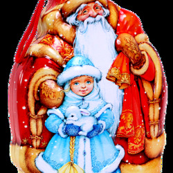 Пазл: Дед Мороз и Снегурочка