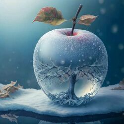 Пазл: Зимнее яблоко