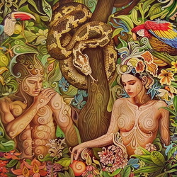 Пазл: Адам и Ева