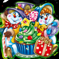 Пазл:  Снеговики