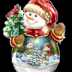 Пазл:  Снеговик