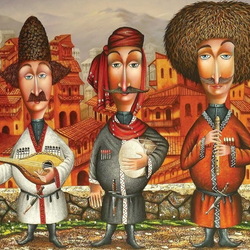 Пазл: Грузинские музыканты 