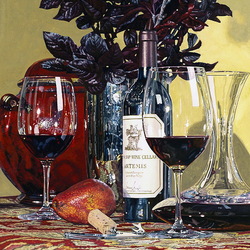Пазл: Натюрморт с вином