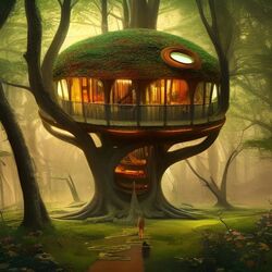 Пазл: Дом на дереве