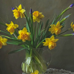 Пазл: Букетик нарциссов