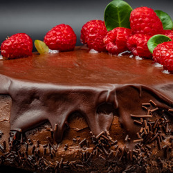 Пазл: Торт с малиной